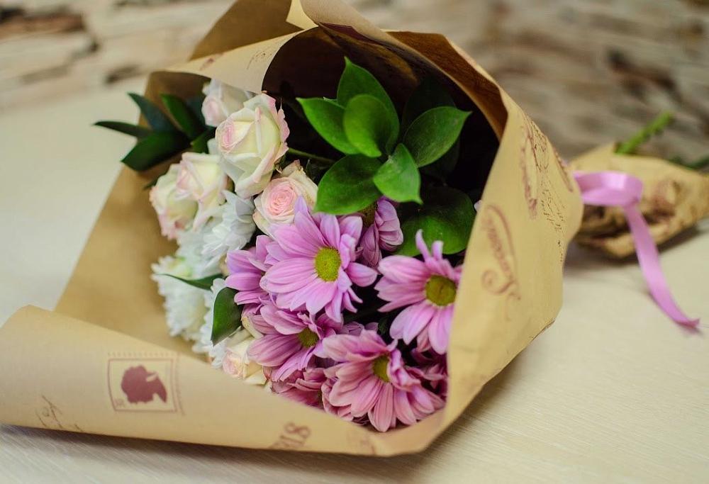 Букет цветов из: Розы и Хризантемы в Архиповке