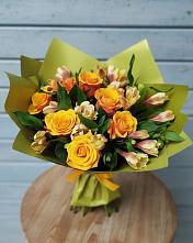 Букет цветов из:  Альстромерии и Розы в Архиповке