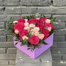Цветочная композиция из Розы в коробке в Архиповке