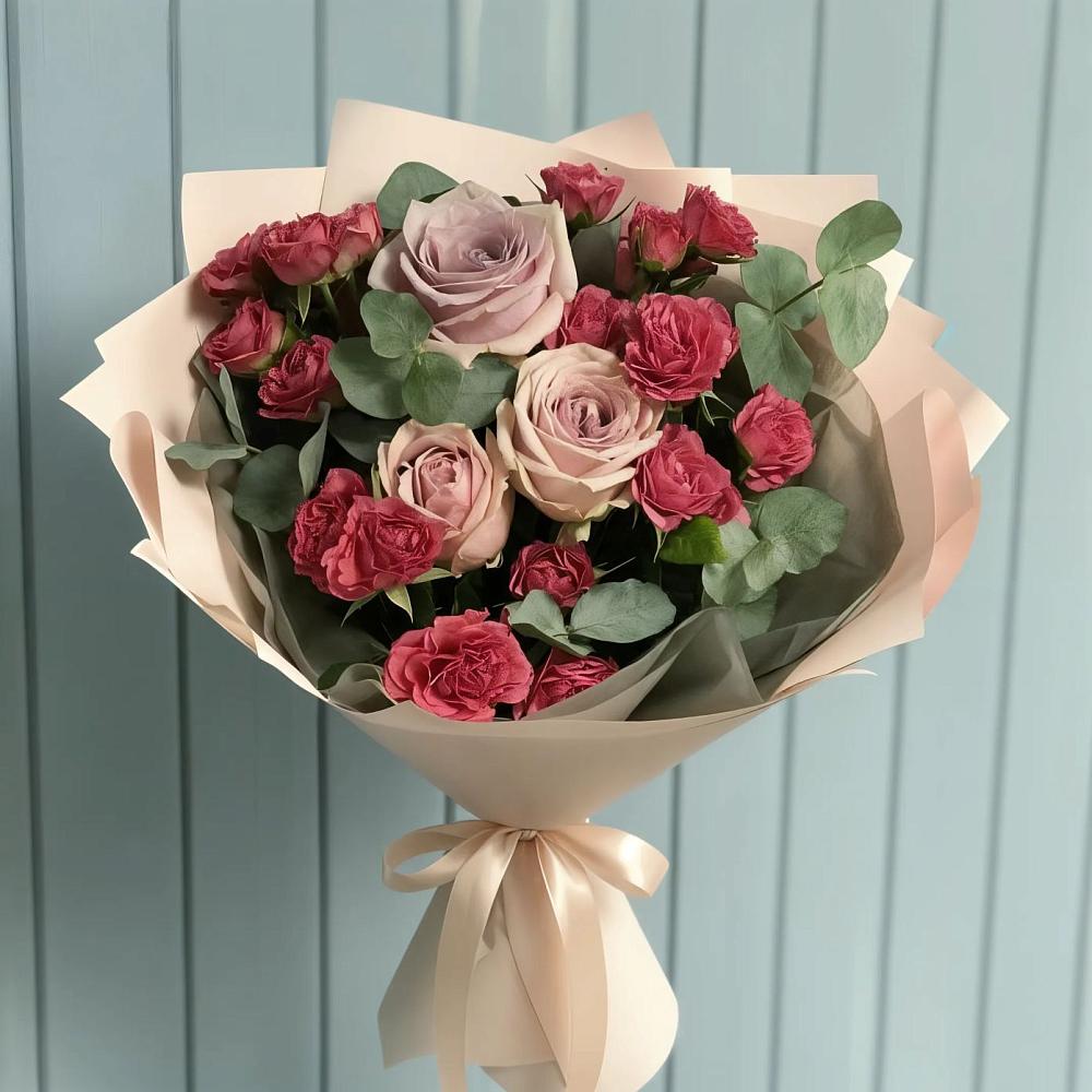 Букет цветов из: Гвоздики и Розы в Архиповке