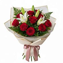 Букет цветов из:  Лилии и Розы в Архиповке