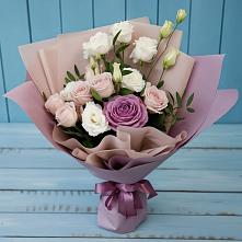 Букет цветов из:  Розы и Лизиантусы в Архиповке
