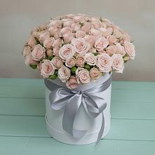 Цветочная композиция из Розы в шляпной коробке в Архиповке