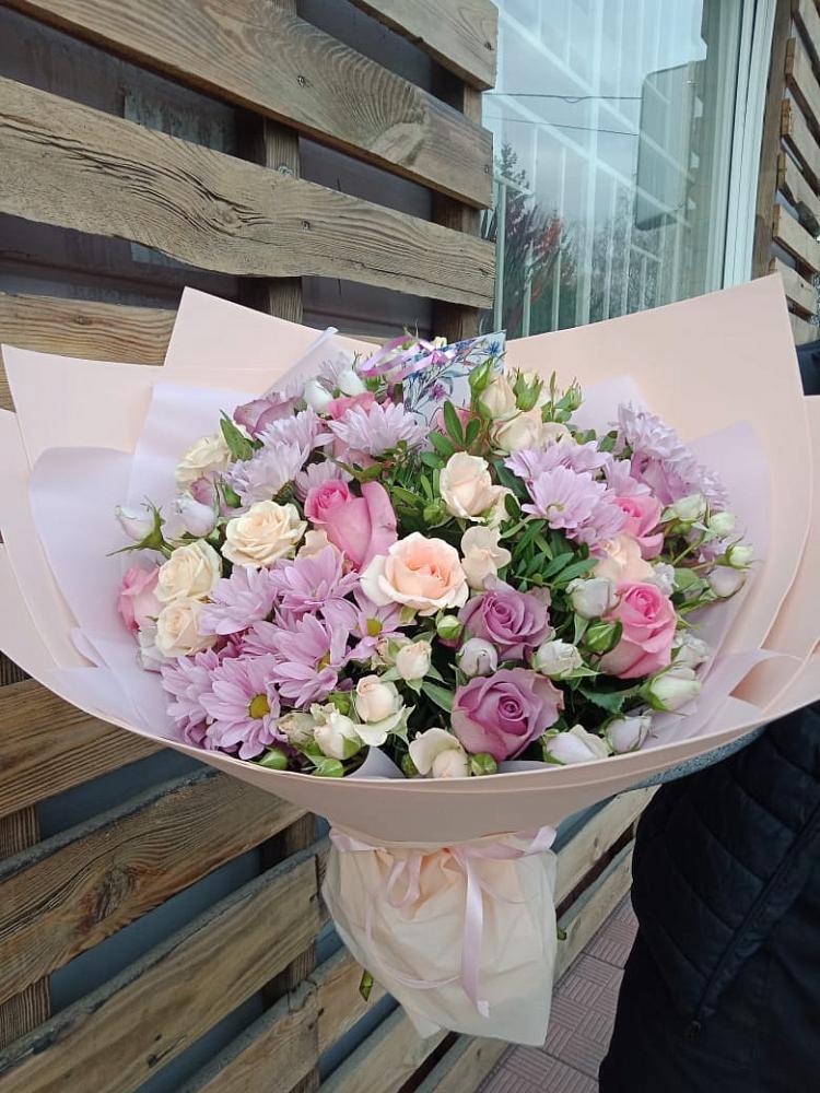 Букет цветов из: Розы и Хризантемы в Архиповке