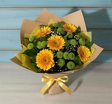 Букет цветов из:  Герберы и Хризантемы в Архиповке