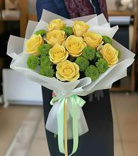 Букет цветов из:  Хризантемы и Розы в Архиповке