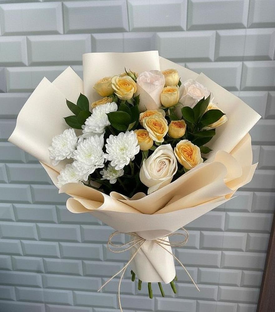 Букет цветов из: Розы и Хризантемы в Архиповке