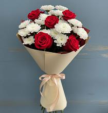 Букет цветов из:  Розы и Хризантемы в Архиповке