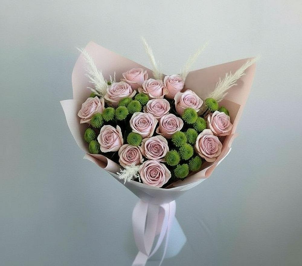 Букет цветов из: Розы и Хризантемы в Архиповке