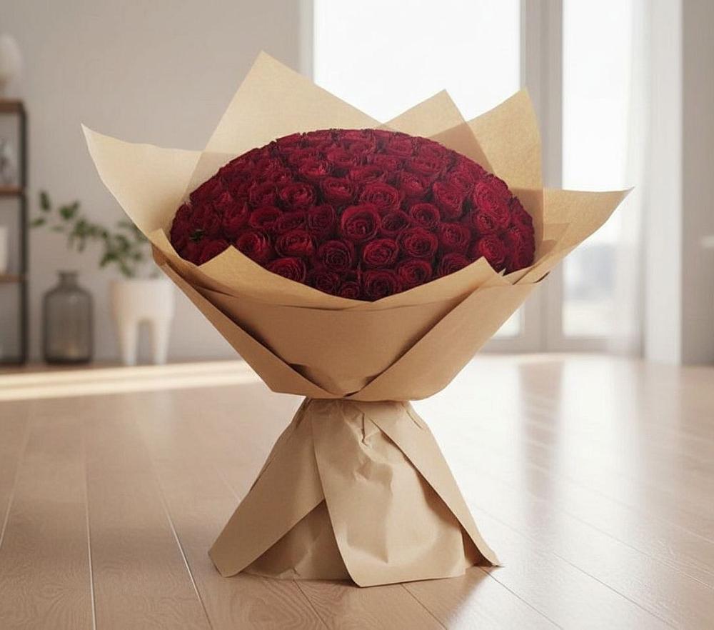 Букет 101 Красная роза в Архиповке