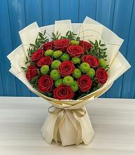 Букет цветов из:  Розы и Хризантемы #REPLACE_PRED# Архиповке