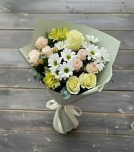 Букет цветов из:  Альстромерии, Розы и Хризантемы в Архиповке