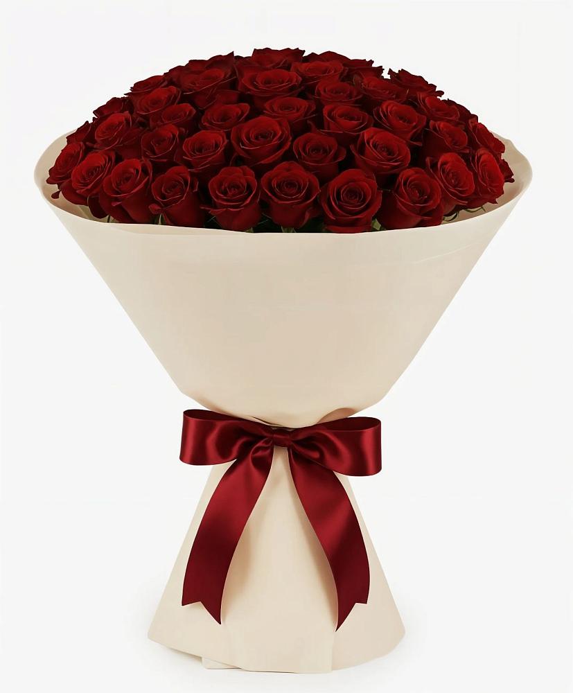 Букет 101 Бордовая роза Блэк Бакарра в Архиповке