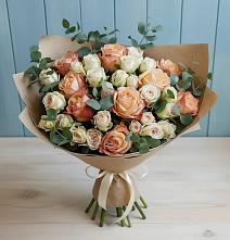 Букет цветов из:  Альстромерии и Розы в Архиповке